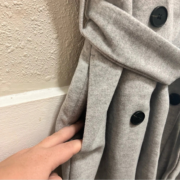 Joie Gray Sleeveless Pea Coat - Picture 6 of 8